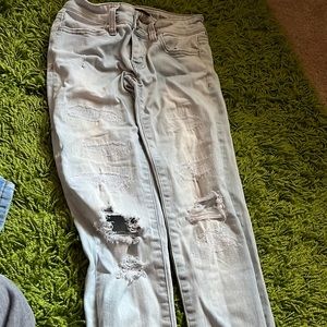 American Eagle Super Stretch X size 0 light blue